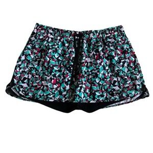 ✨Be Inspired Women Abstract Athletic Plus Size Skort Shorts Workout Tennis‎ Sz L
